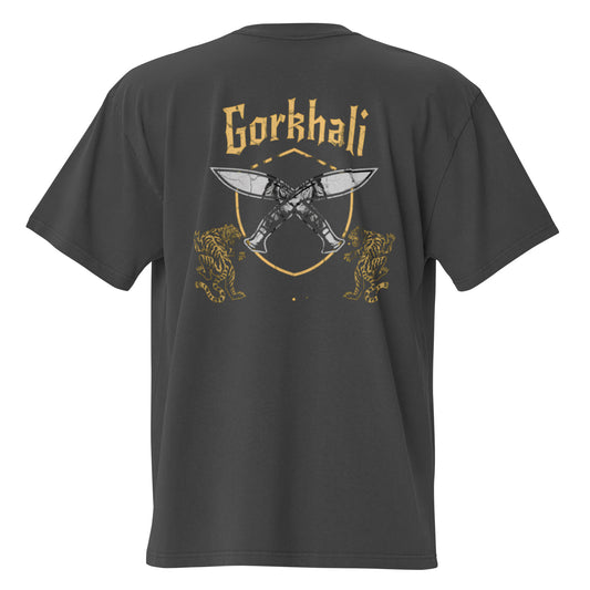 Gorkhali Khukri Oversized faded t-shirt